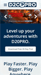 Mobile Screenshot of d20pro.com